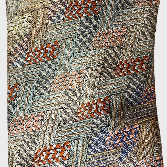 Missoni Multicolor Chevron Zig Zag Silk Tie